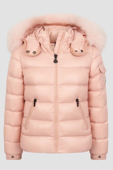 Girls Pink Bady Fur Jacket