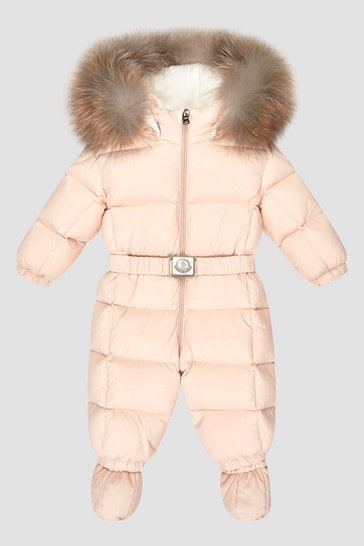 Baby Girls Pink New Jean Snowsuit