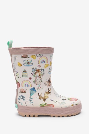 printed wellies