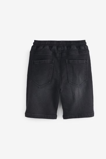 Black jean shorts kids sales