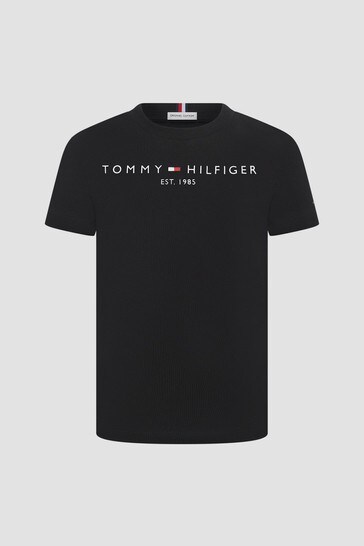 Tommy Hilfiger Boys Black T-Shirt