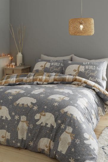 Catherine Lansfield Brushed Cotton, Bear King Size Bedding