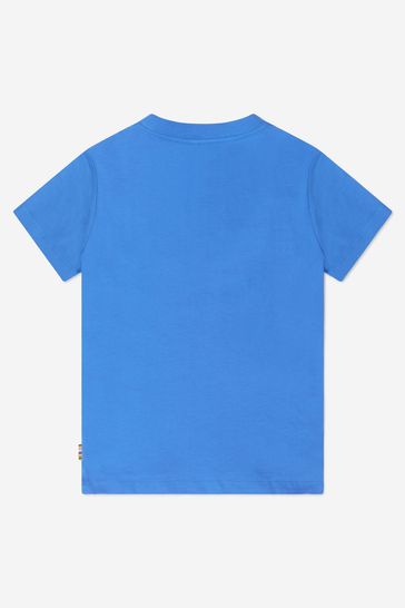 Boys Cotton Camera Print T-Shirt