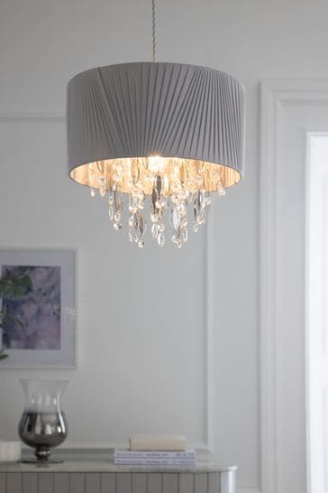 Grey Bellagio Easy Fit Lamp Shade