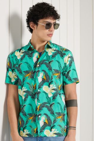 superdry mens hawaiian shirt