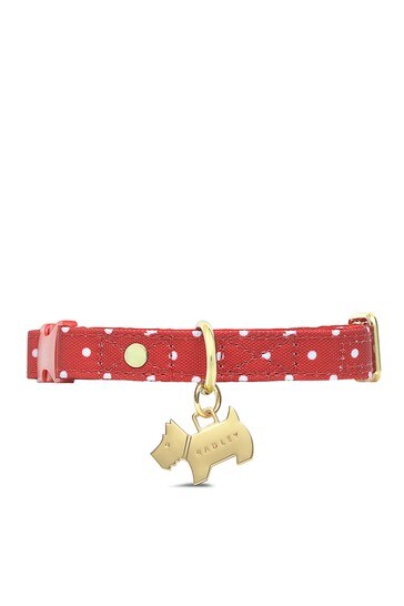 small red dog collar