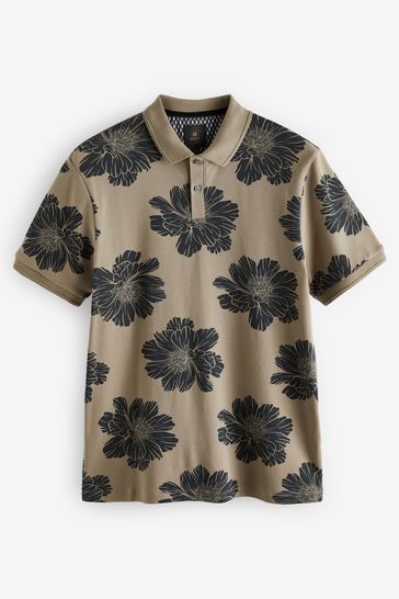 Buy Print Polo Shirt from Next