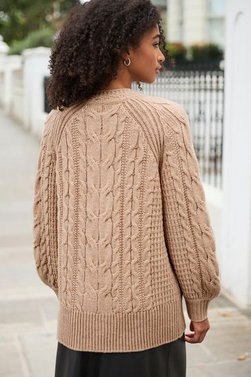 Tunic cable sales knit sweaters