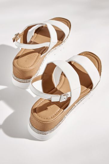 White wedges hot sale wide width