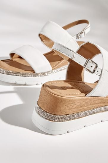 Buy Forever Comfort Leather Sport Bling Wedges from Next