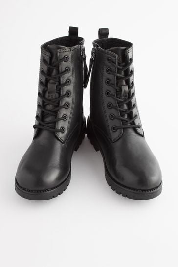 Lined lace outlet up boots