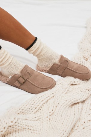 Buy Suede Clog Mule Slippers from Next