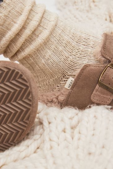 Suede clog slippers hotsell