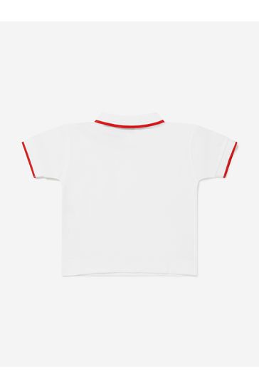 화이트 의 베이비 보이즈 코튼 브랜드 폴로 셔츠
