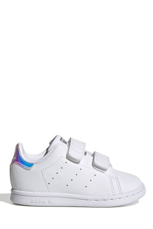 Summon second form Buy adidas Originals Infant Stan Smith White Strap Close Trainers from Next  USA