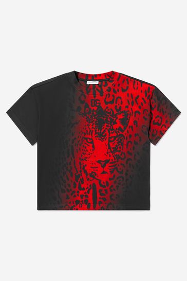 D&G Boys Cotton Leopard Print T-Shirt