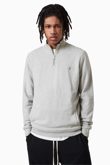 Buy All Saints Raven Half Zip Jumper 