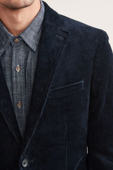 Mens blue outlet corduroy blazer