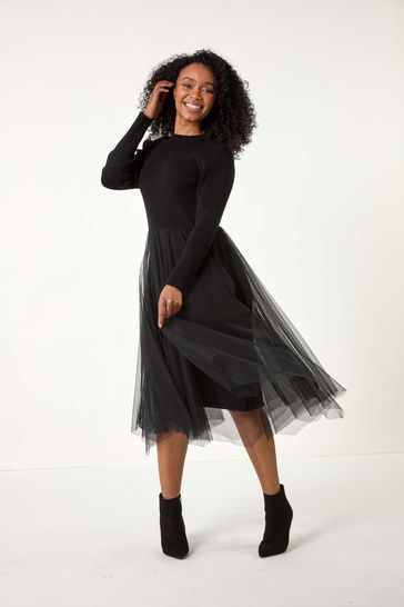 Petite mesh dress best sale