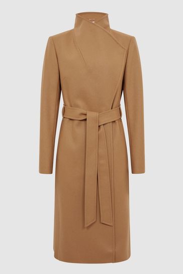 wrap and belted coat