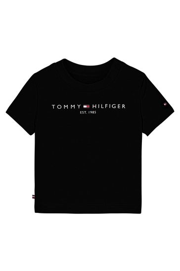 Buy Hilfiger Baby Essential Black T-Shirt from Next USA