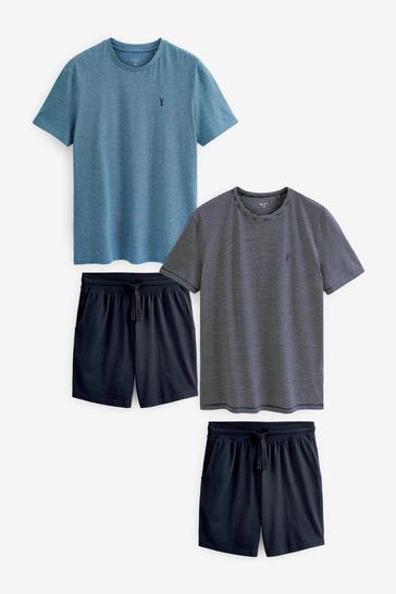 Mens pj shorts on sale set