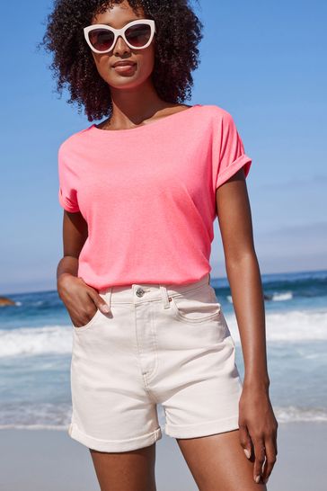 Pink mom store shorts