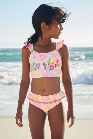 Buy Frill Sleeve Bikini 3 16yrs from the Laura Ashley online shop