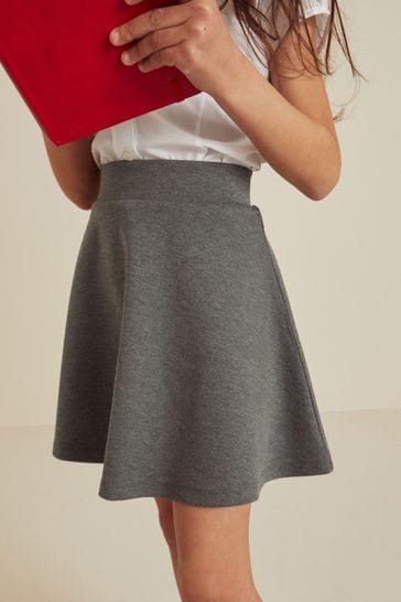 Grey Pull-On Skort with Jersey Stretch (3-17yrs)