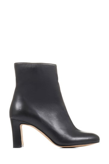 Buy Jones Bootmaker Black Letty Heeled Leather Ankle Boots from the ...