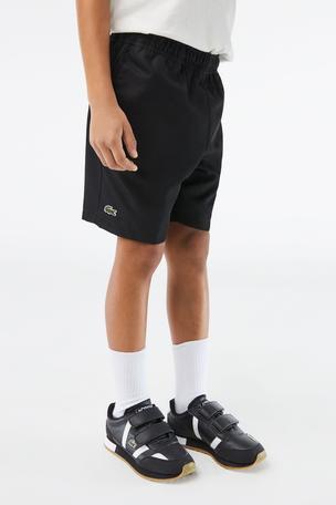 Boys black lacoste shorts deals