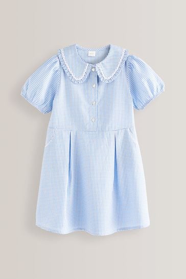 Light blue peter pan collar dress sales