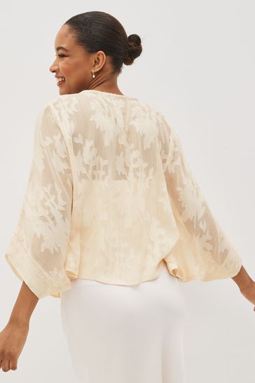 Buy Sheer Embroidered Kimono from Next