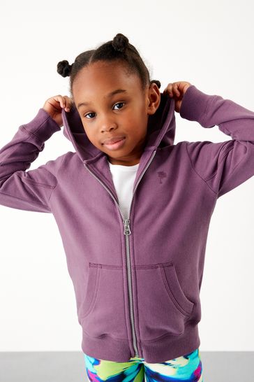 Pink Zip Through Hoodie 3 16yrs