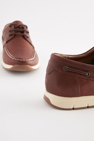 Mens tan deals leather boat shoes