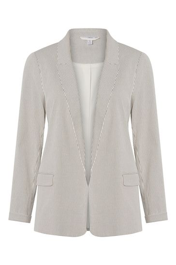 Buy M\u0026Co Cream Striped Blazer Jacket 