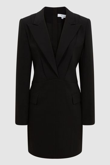 Long black tuxedo dress online