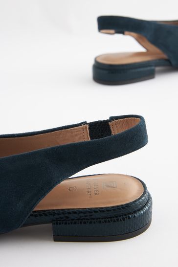 Navy slingback flats on sale