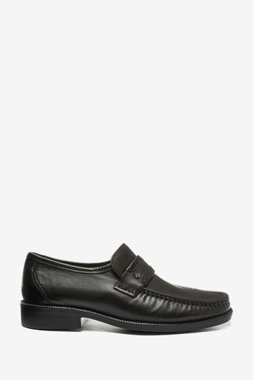 Buy Pavers Gents Black Moccasin Smart Shoes from the Laura Ashley