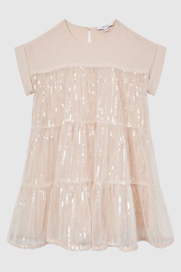 Buy Reiss Luci Sequin Tiered Dress from Next USA