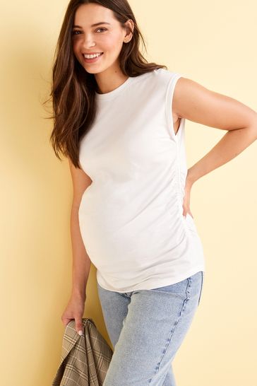 Ruched side deals t shirt