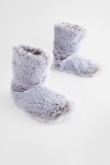 Faux fur hot sale indoor boots