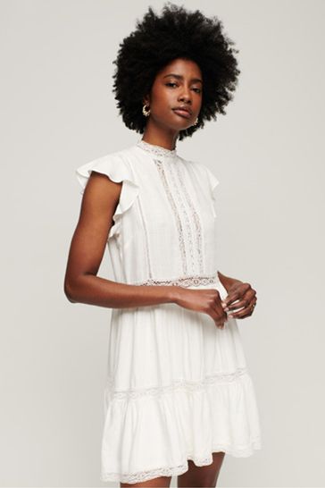 Buy Superdry Studios Lace Mix Dress from Next Singapore
