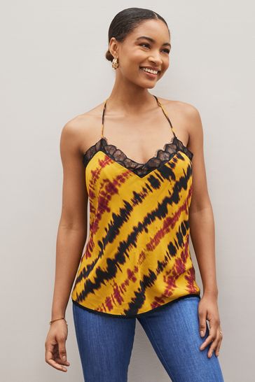 Buy Lace Trim Cami Top from Next