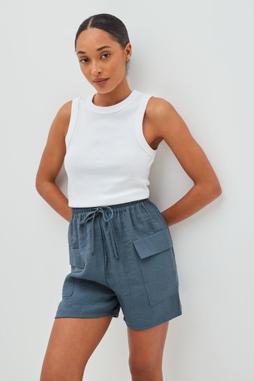 Satin paper bag cheap shorts