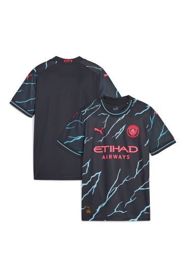 Buy Puma Manchester City Third Replica 23 24 Kids Football Shirt