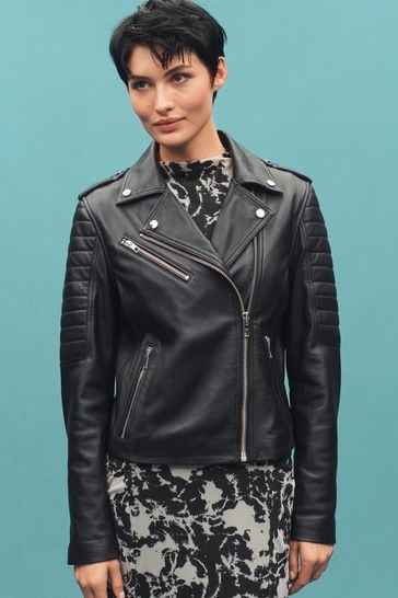 Next leather new arrivals biker jacket