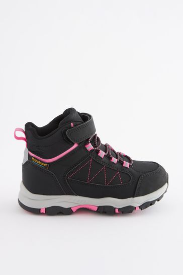 Black Pink Waterproof Thermal Lined Hiker Boots