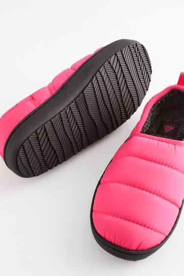 Quilted slippers sales