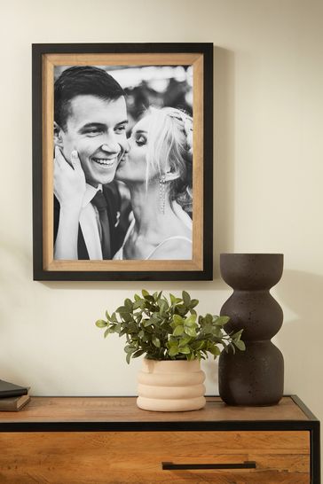 Black Bronx Wood Large Photo Frame